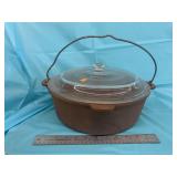 Cast Iron Dutch Oven with Glass Lid
