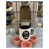 Tumblers and coffee cups