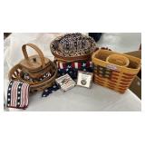 Red,white,blue longaberger