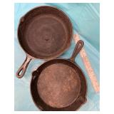 Cast Iron Skillets 10 1/4" 2 each