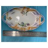 Vintage German Floral Lusterware Porcelain R