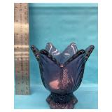 Fenton Art Glass Purple "Tulip" or ï¿½Leafï¿½ votive