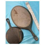 Cast Iron Skillets/Griddles 2 each