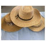 3 straw sun hats 1 by oleï¿½ 1 made in china 1 m