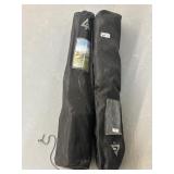 (2) captains chair style camping chairs