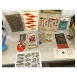 Various books and advertisements for Indiana