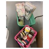 Tote Full of Ribbon, Lace & Material Remnants