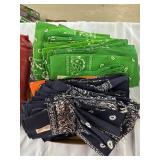 Approximately 70 bandannas different colors