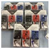 (5) 3 pack headphones W/mic