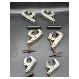 (6) Kant-Twist T-Handle Lever Clamps