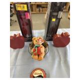 2 wireless speaker bottles. Bear in a basket and