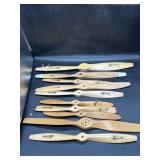 lot of (10) model airplane propellers