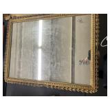 Gold framed mirror