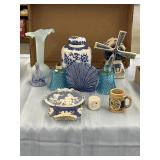 VTG glass and porcelain decor