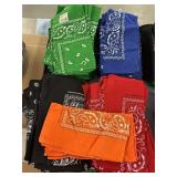 152 bandannnas of different colors