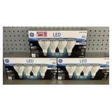 (3) 4 pk GE LED DINMABLE LIGHT BULBS