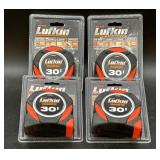 (4) 30 ft lufkin tape measurers