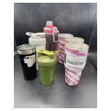 Various insulated tumblers w/lids