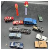 Hot wheels and Pez dispensers