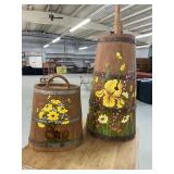 Hand painted bathroom decor