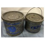 Vintage minnow buckets
