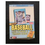 1987 Fleer baseball wax box