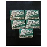 5 1987 Topps baseball Traded Sets