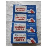 4 1986 Topps baseball vending boxes