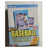 1987 Fleer baseball wax box