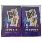 2 1991-92 Skybox Basketball boxes, series 1