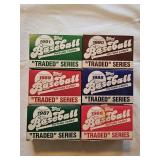 6 different Topps Traded Sets 1986 to 1991