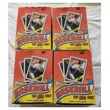 4 1988 Topps baseball wax boxes