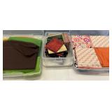 Fabric remnants & containers