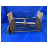 2 Wooden Adjustable Slider Rack Storage Holders,