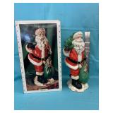 Holiday Time Hand Painted Ceramic Santa