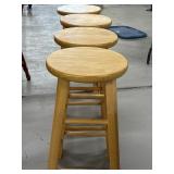 4 wooden stools (2ft tall)