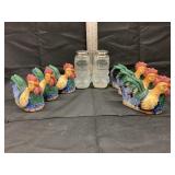 Missed Glass Opalescent Salt & Pepper Shakers, 6