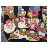 Vtg Christmas wall decor and placemats
