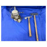 ROCKWELL DISC SANDER, drywall hammer, and