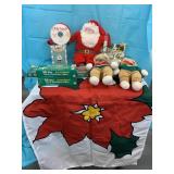 Stuffed Santa, 2 Gingerbread People, 5 Light