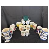 Assorted mugs from various places