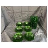 Green glassware