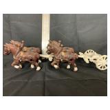 Vintage Cast Iron Clydesdale Hoeses
