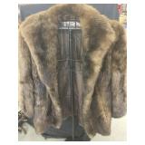Vintage Brown Fur Coat, full lining w/pockets