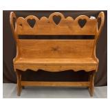Wooden bench seat