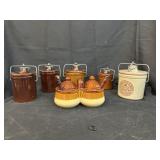 Vtg stoneware crocks