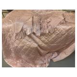 Vintage Queen Size Satin Bed Spread w/2 Pillow
