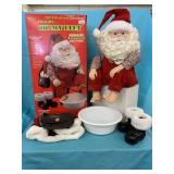 Animated Electronic Display Santa