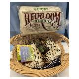 Laundry basket with whole fabric