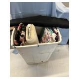 Container of fabric rolls